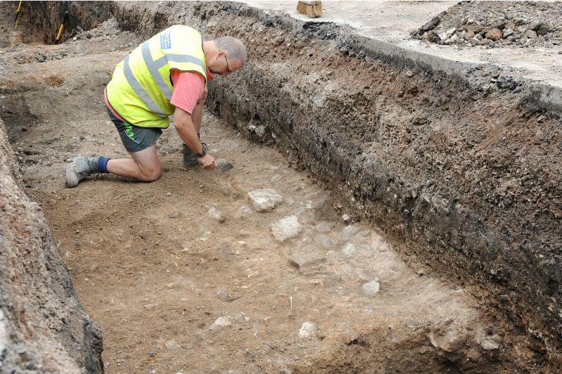 King Richard III excavation trenches