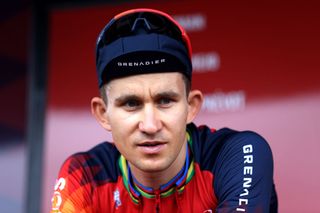 Michal Kwiatkowski during the countdown to the 2023 Tour de Franace
