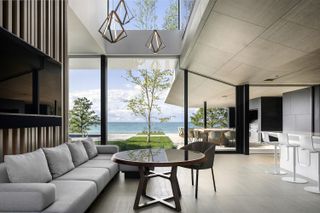 lakeside home in Canada