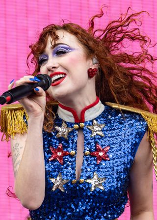 Chappell Roan performs on Day 3 of Outside Lands Festival 2024 at Golden Gate Park on August 11, 2024 in San Francisco, California