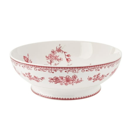 The Pioneer Woman Agatha Stoneware 11-Inch Serving Bowl, Red