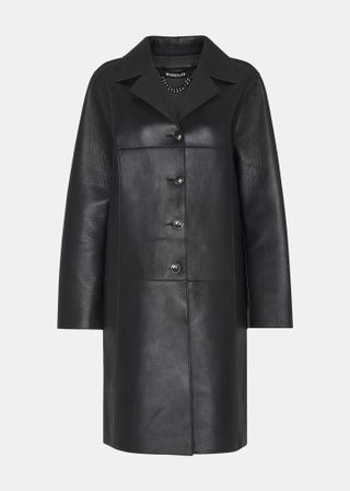 Whistles Gemma leather coat