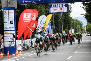 Pascal Ackermann (Bora-Hansgrohe) wins stage 2 in the Sibiu Tour