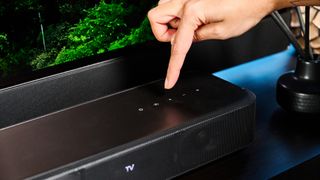 A black Sony HT-S2000 soundbar