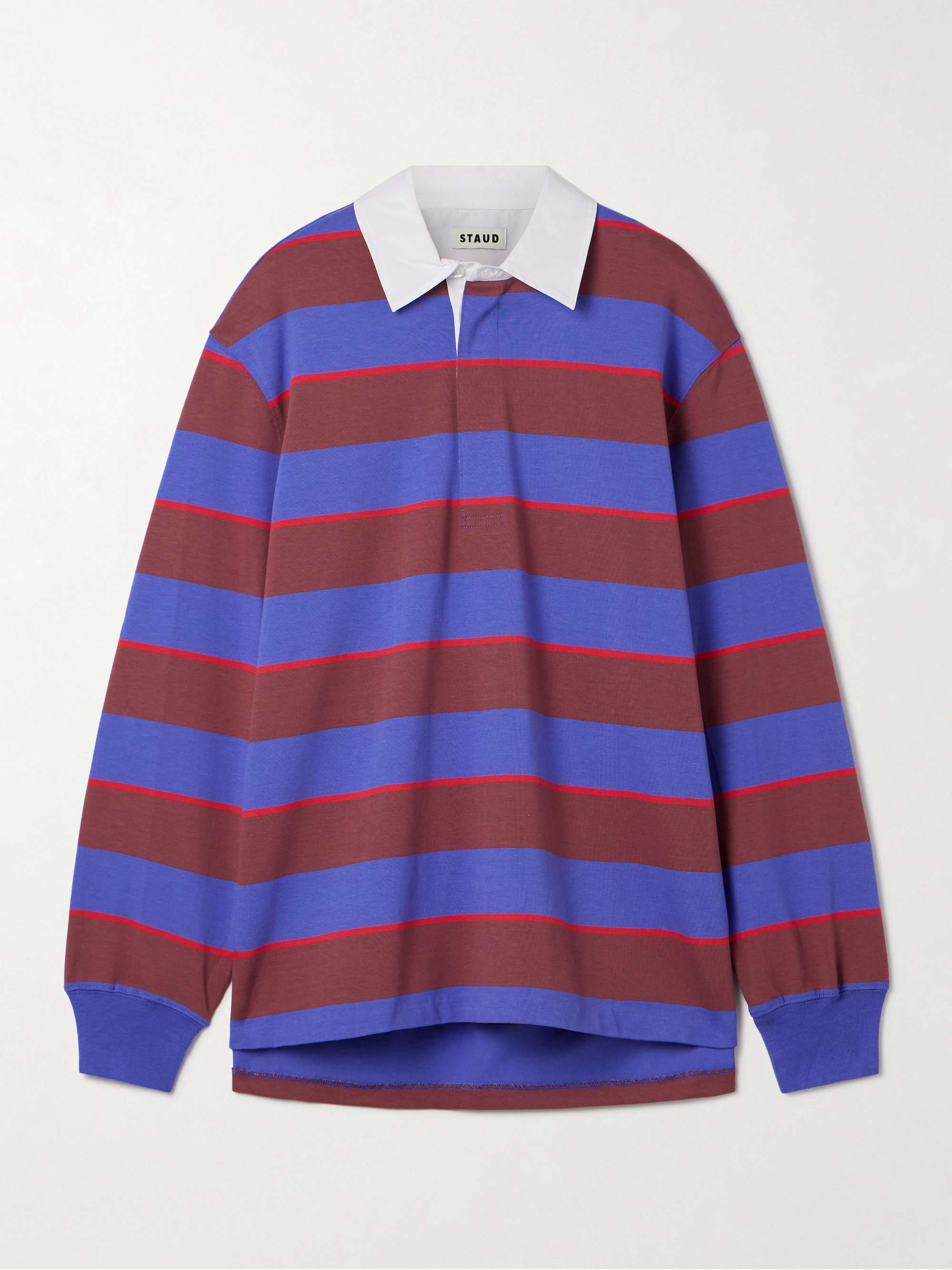 Gavin Striped Cotton-Blend Jersey Polo Shirt