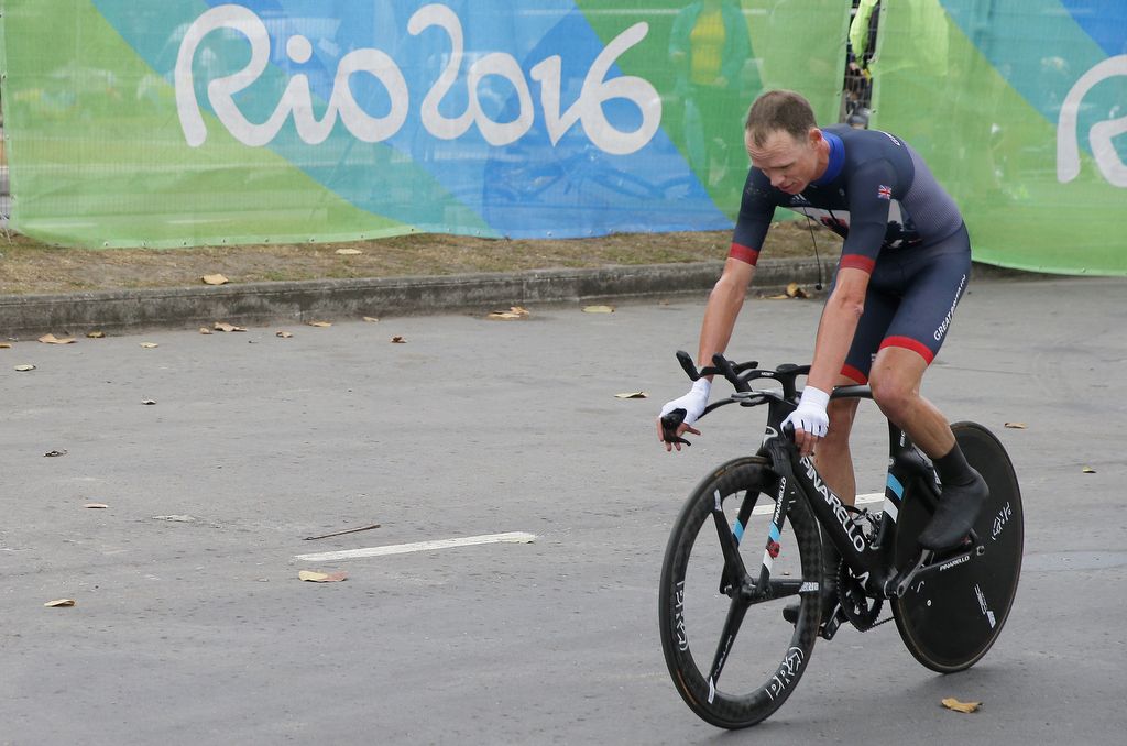 Chris Froome (Great Britain) after claiming bronze, four year's on from also winning bronze in the time trial