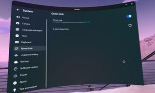 Oculus/Meta Quest headset setup screenshots for playing PCVR and Steam games