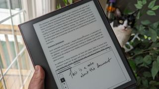 Amazon Kindle Scribe with Microsoft Word imported document