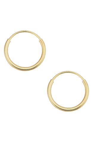 14K Yellow Gold Easy Day Petite Hoops