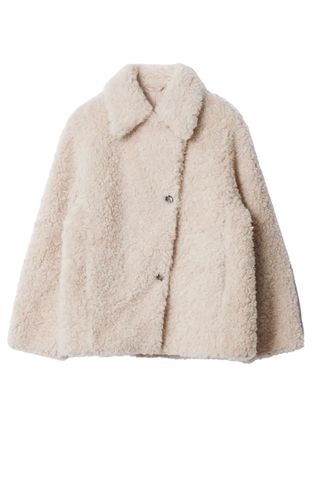 Wool-Blend Faux-Fur Jacket