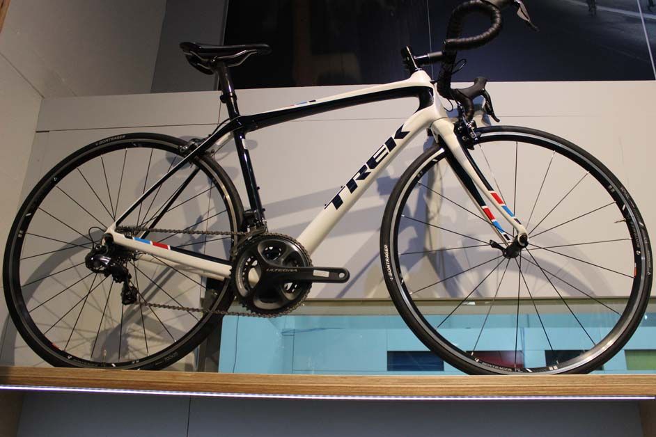 A Trek Domane on display in the shop