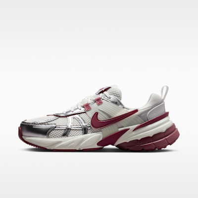 Nike V2k Run Women's Shoes With Reflective Accents - Summit White/sail/pink Smoke/pink Smoke - Size 5