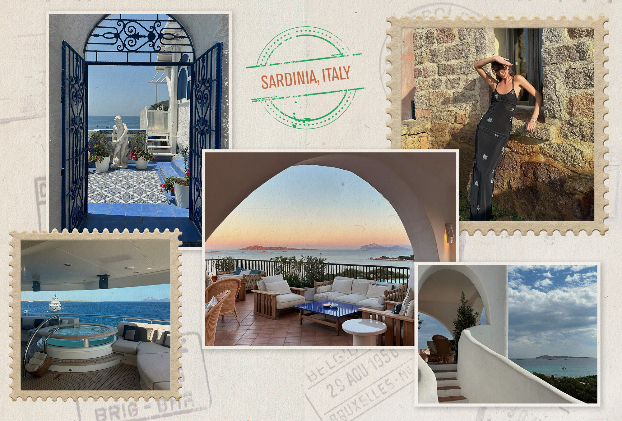 a collage of images featuring lesser-known European destinations in Spain, France, Italy, and Greece