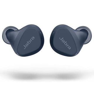 A pair of Jabra Elite 4 Active headphones on a white background.