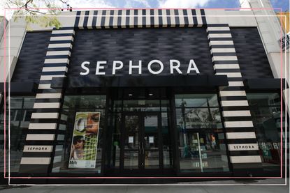 close up of a Sephora store in America