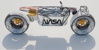 Moscow-based automotive designer Andrew Fabishevskiy has come up with this novel concept for a moon motorcycle.