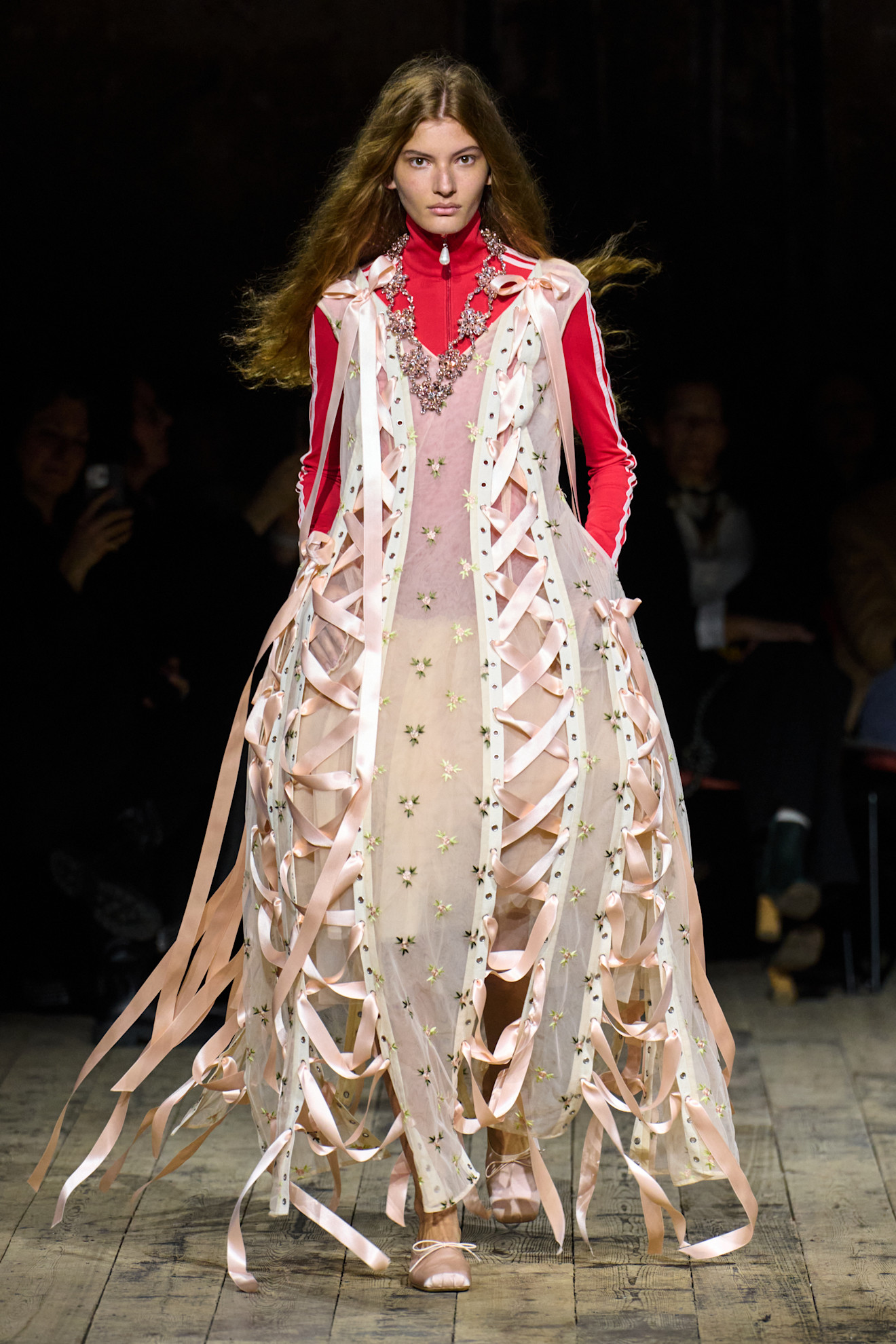 A model wore Sarah Jessica Parker's sheer dress on the Simone Rocha Fall 2026 runway