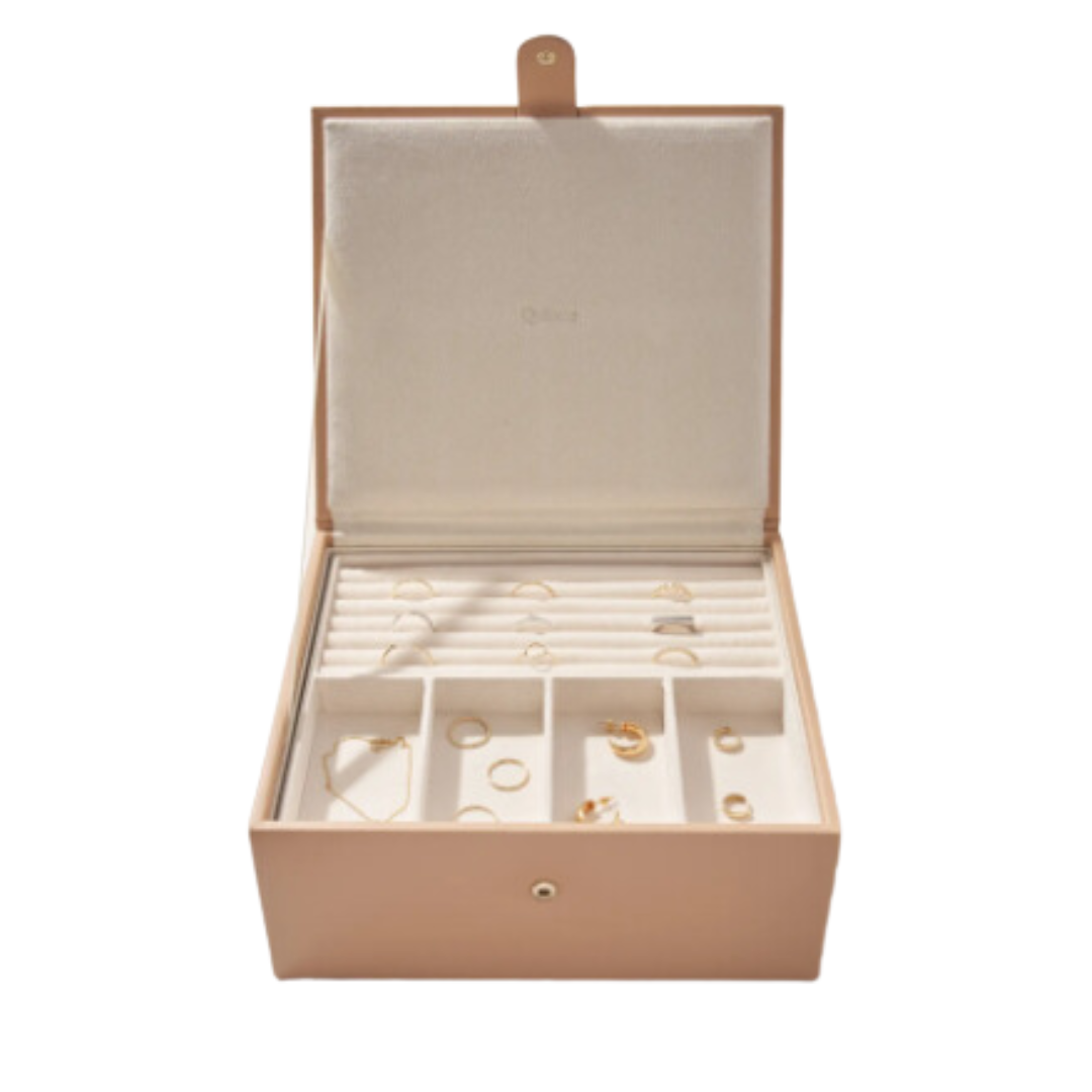 large leather jewelry box