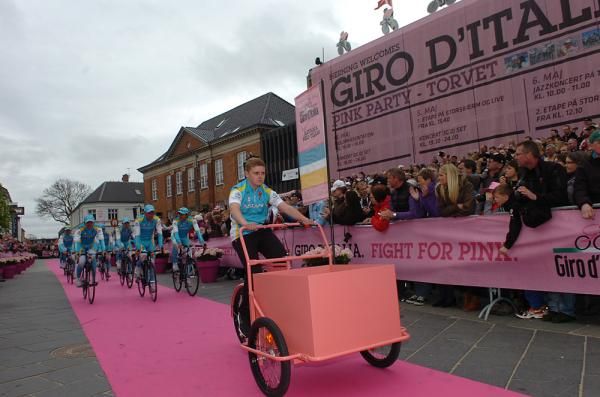 Astana follows their escort