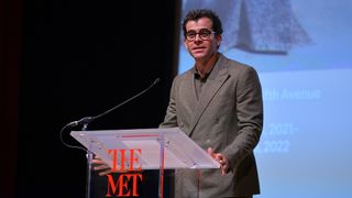 Adam Mosseri, head of Instagram speaks at The Costume Institute's "In America: A Lexicon of Fashion" Exhibition Press Preview at the Metropolitan Museum of Art on Sept. 13, 2021 in New York City.