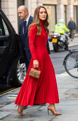Kate Middleton smooth toffee designer handbag