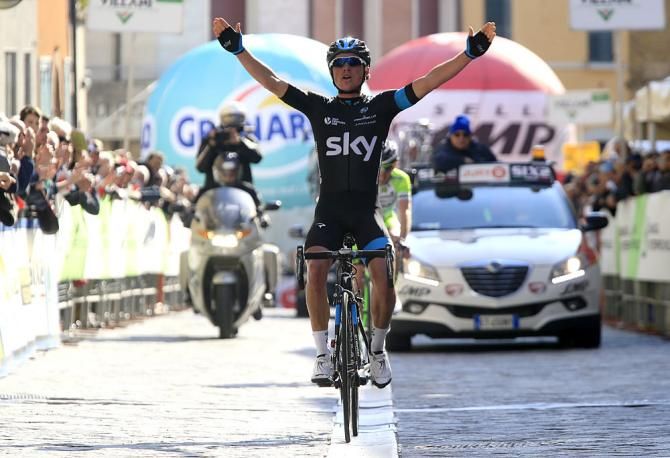 Peter Kennaugh (Team Sky) wins stage 2