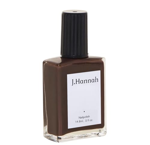 J. Hannah Nail Polish 
 Vegan, Non-Toxic, Cruelty-Free, Gluten-Free, Long Lasting, Usa Made, Black Walnut Color (carob)