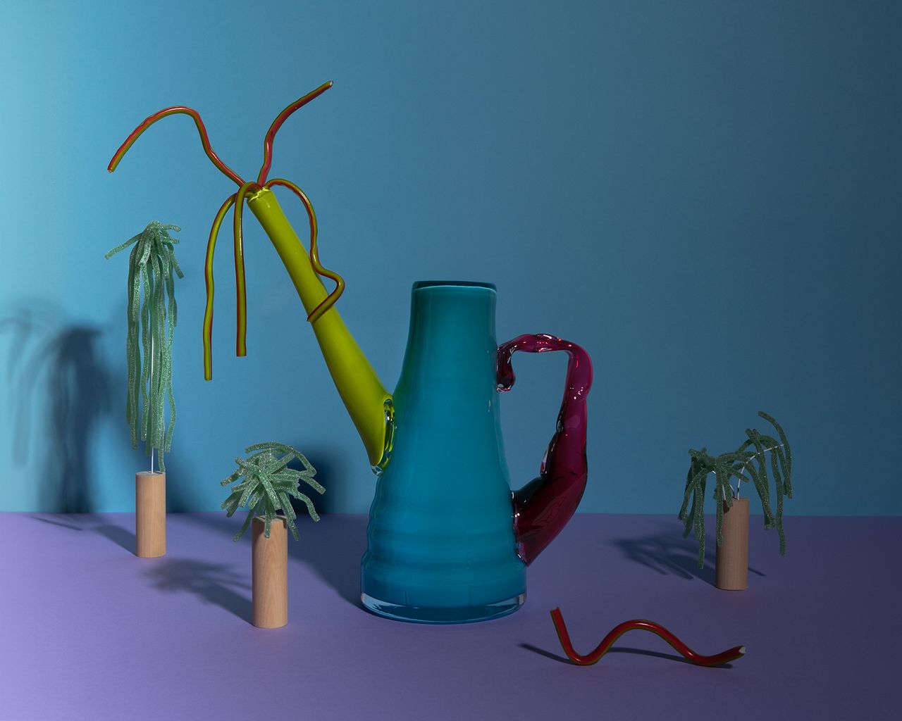 colourful glasware