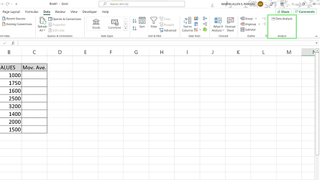 How to calculate a moving average with Microsoft Excel