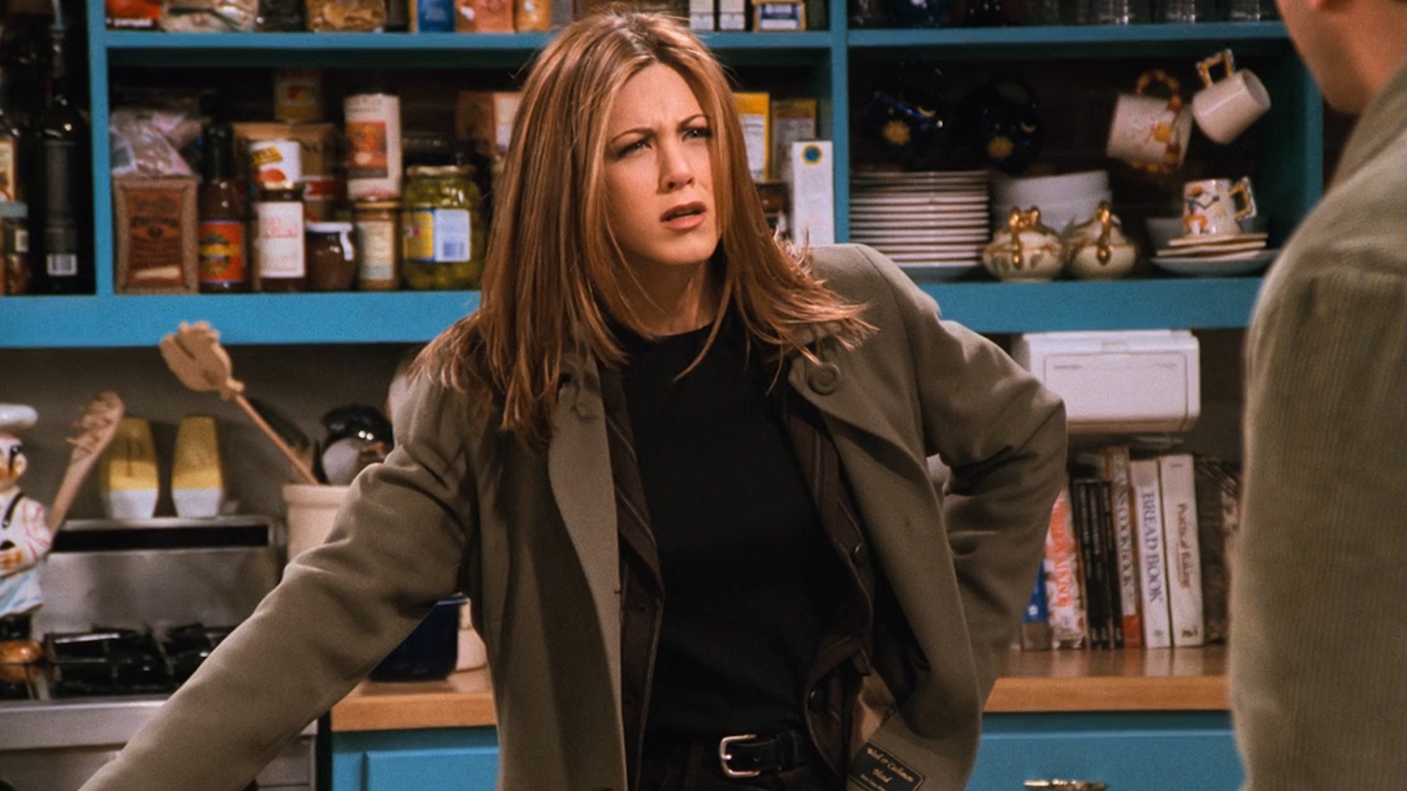 Jennifer Aniston as Rachel on Friends gives Ross a look of disgust in "The One the Morning After."