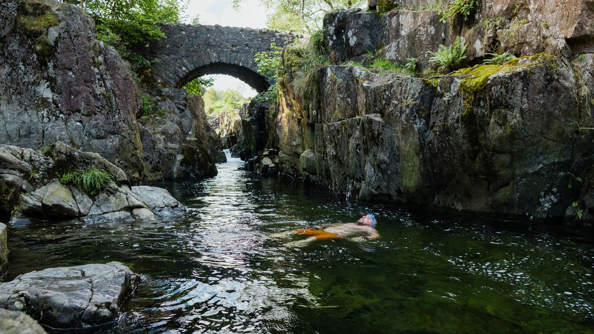 Swimmer in the Lake District