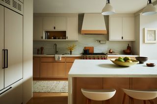 Modern beige kitchen