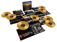 This is the second Saxon LP box released by Demon Records - eight live albums in a numbered box (4 2-LPs in a gatefold cover), designed by famous artist Paul Gregory (who is known for designing Saxon cover artworks and illustrations of J.R.R. Tolkien's works). All LPs were pressed on gold-coloured 180 gram vinyl. 
Price: £129.99