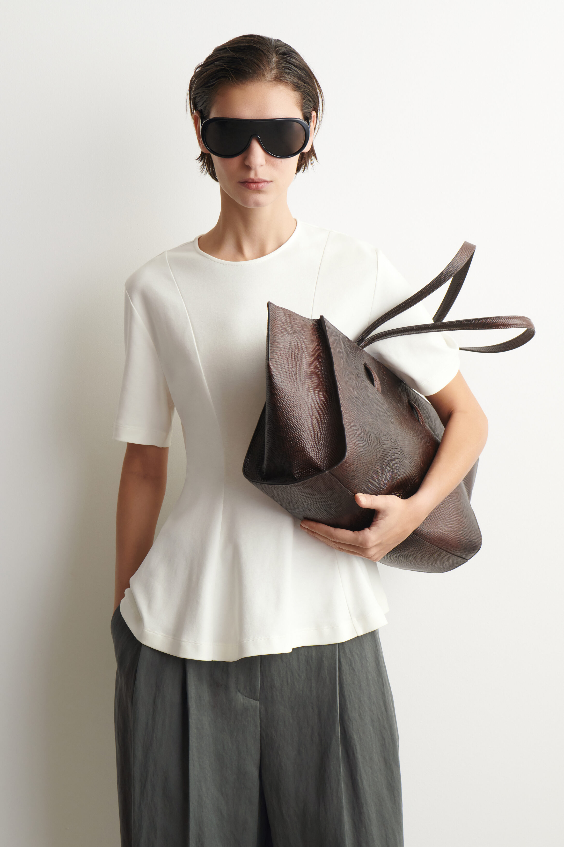 Waisted Cotton T-Shirt