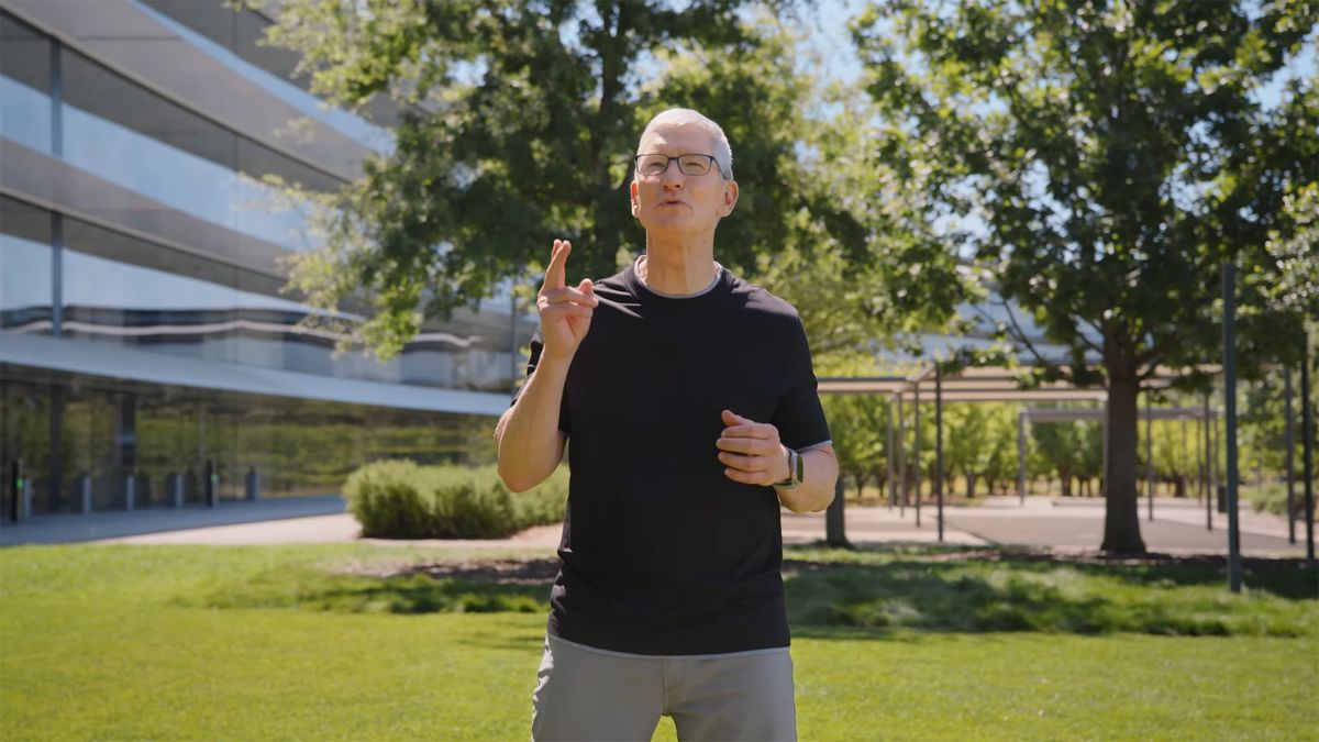 Tim Cook at Apple HQ