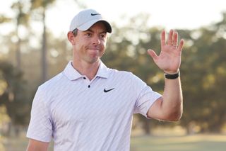Rory McIlroy acknowledges the crowd at the 2022 CJ Cup
