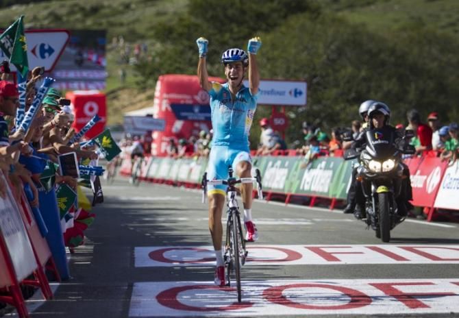 Fabio Aru (Astana) wins the Vuelta a Espana stage 11