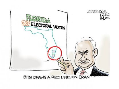 Bibi crosses the line