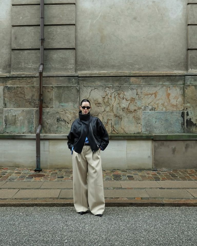 Funnel Neck Biker  Jacket main image 1