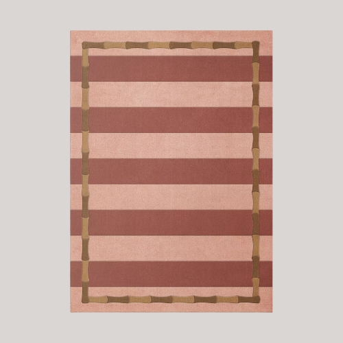 Layered X Alice Crawley Bamboo Stripe Wool Rug