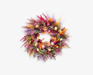 YOUR LONDON FLORIST Colourful Summer dried wreath