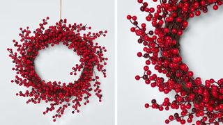 John Lewis Red Berry Wreath