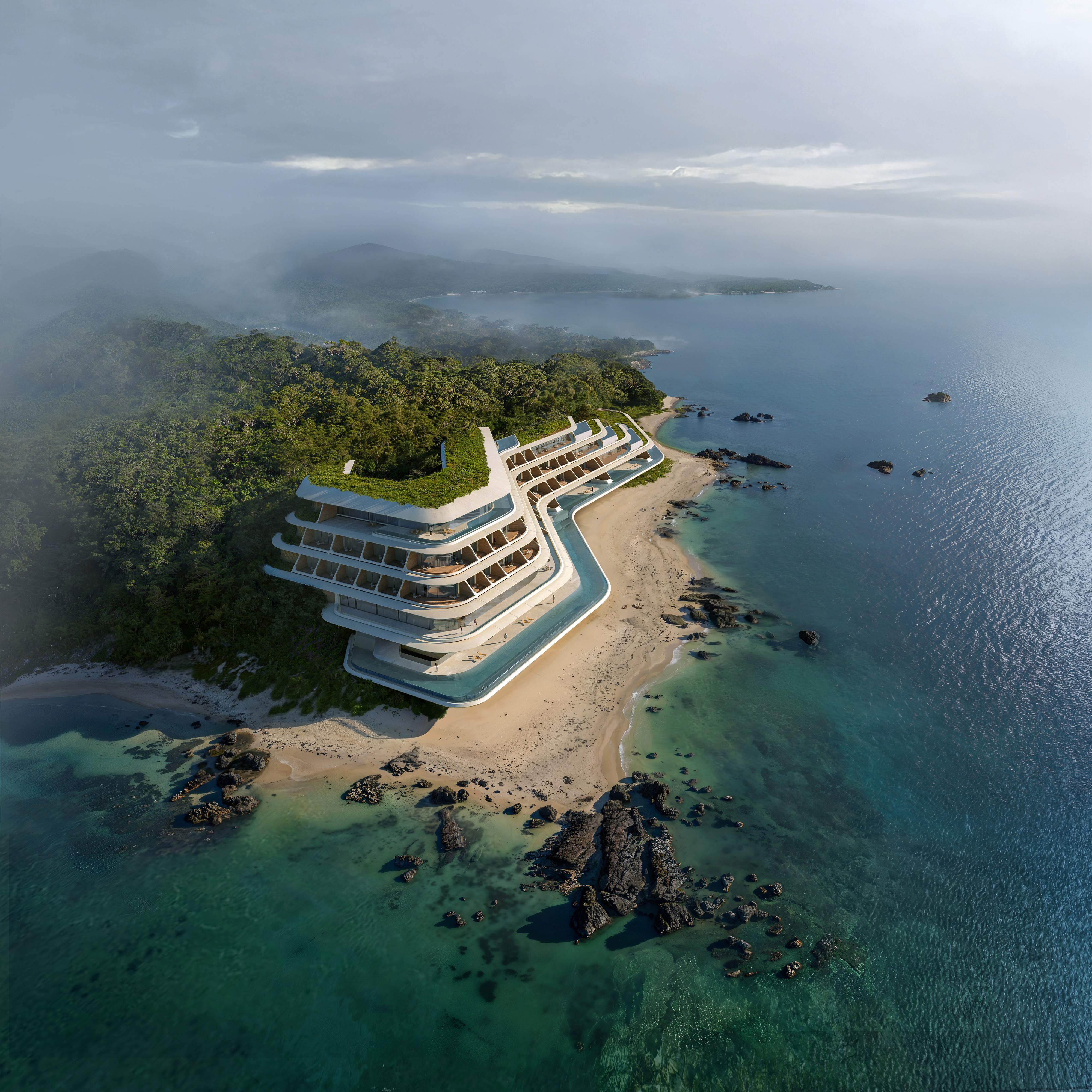 not a hotel okinawa designed by zaha hadid architects