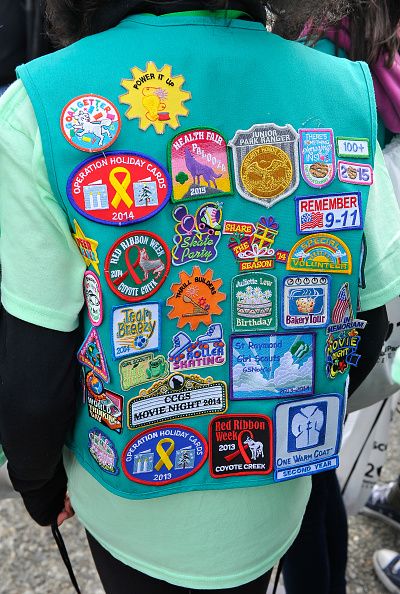 A Girl Scout's vest.