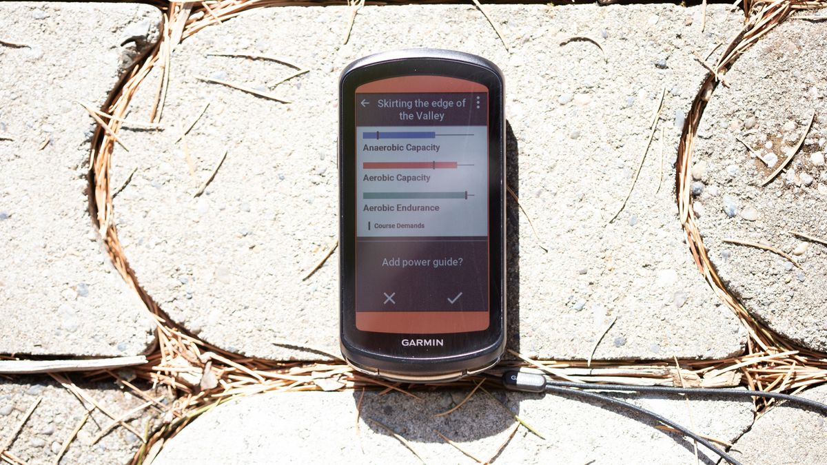 Garmin Edge 1040 Solar add the pacing screen