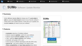 SUMo website screenshot