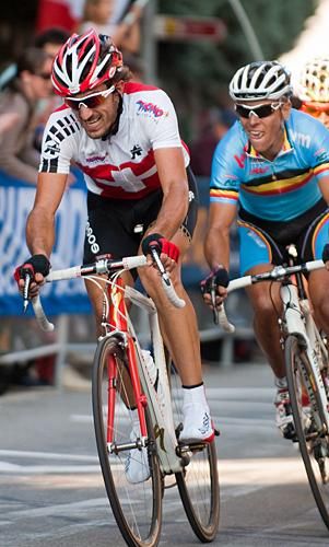 Swiss favourite Fabian Cancellara put in another massive display of power riding today.