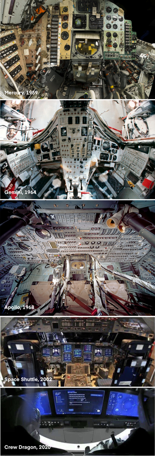 Crew Dragon comparado a las cápsulas de la NASA