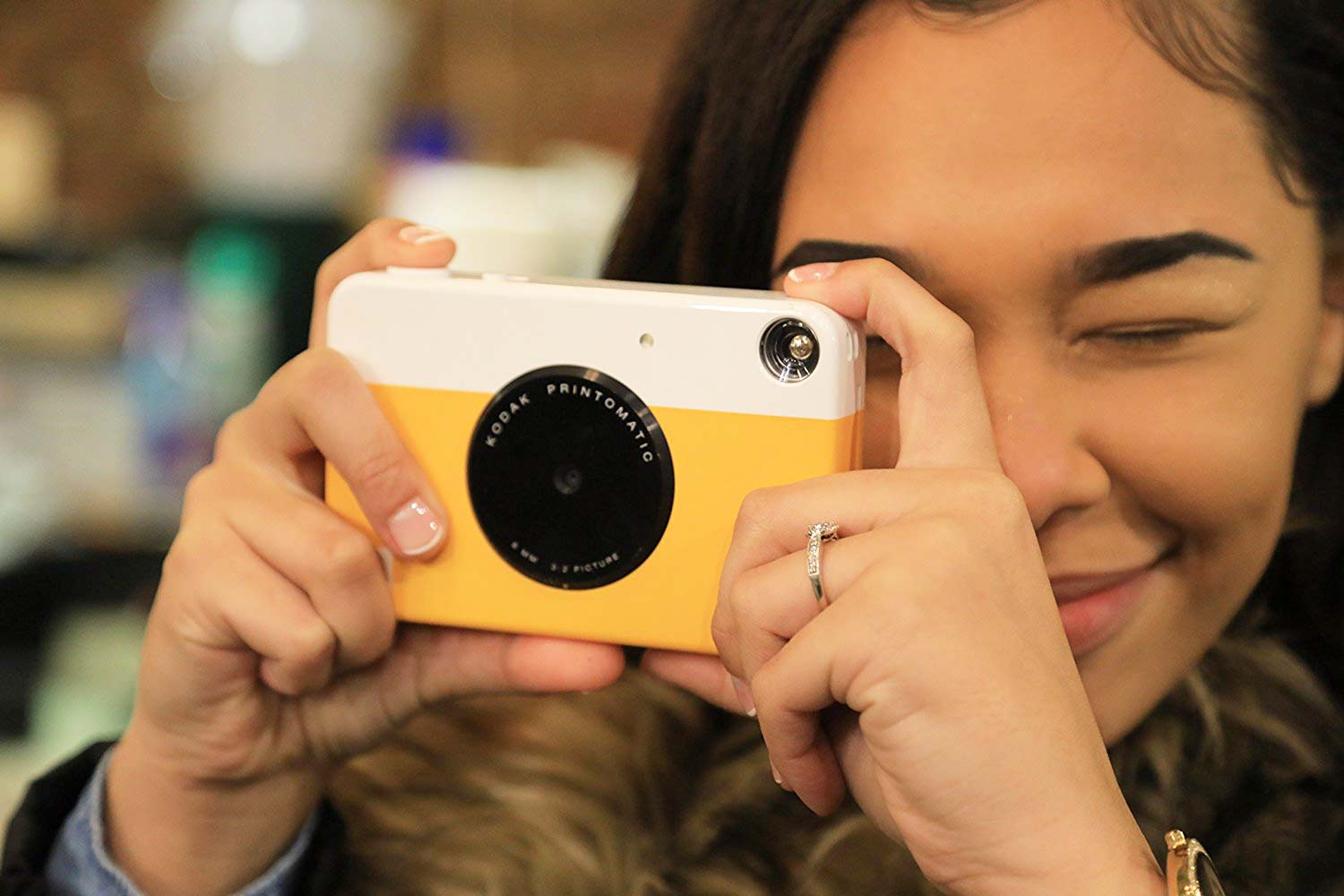 Kodak моментальная фотокамера желтая
