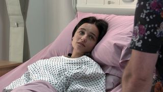 Alina Pop (played by Ruxandra Porojnicu) blames herself for the blaze but will he baby be ok?